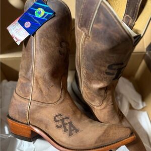 SFA Rustic Brown Western Boots